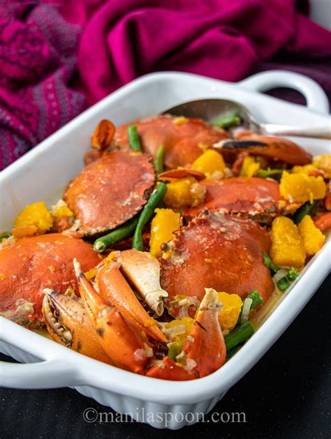 Crab Cooked in Coconut Milk (Ginataang Alimango .